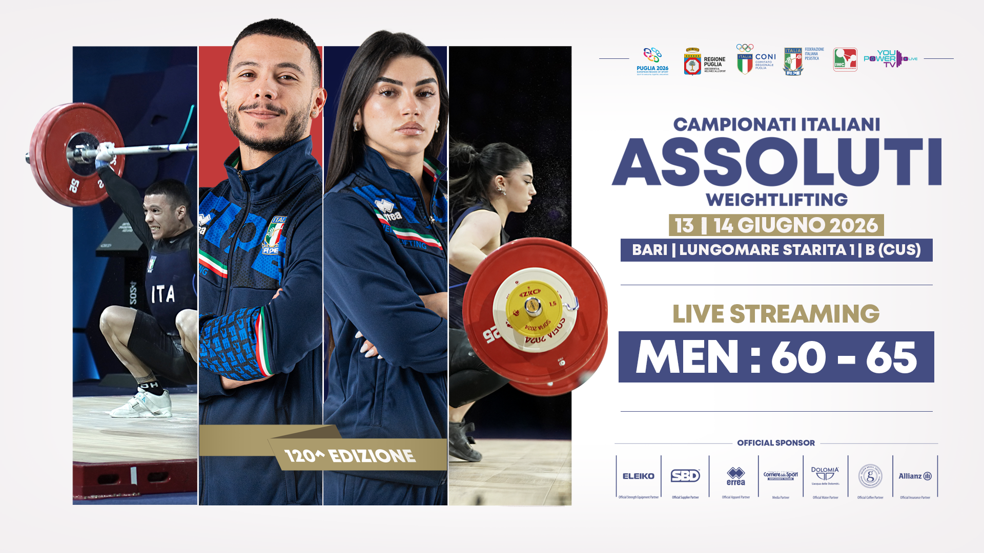 Camp. Ita. Assoluti 2026 – Cat. 60/65 kg M