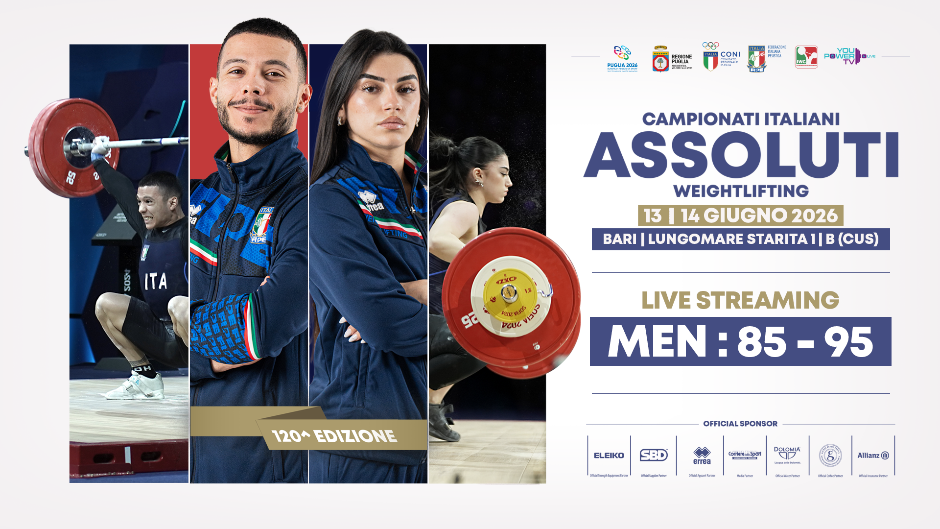 Camp. Ita. Assoluti 2026 – Cat. 85/95 kg M