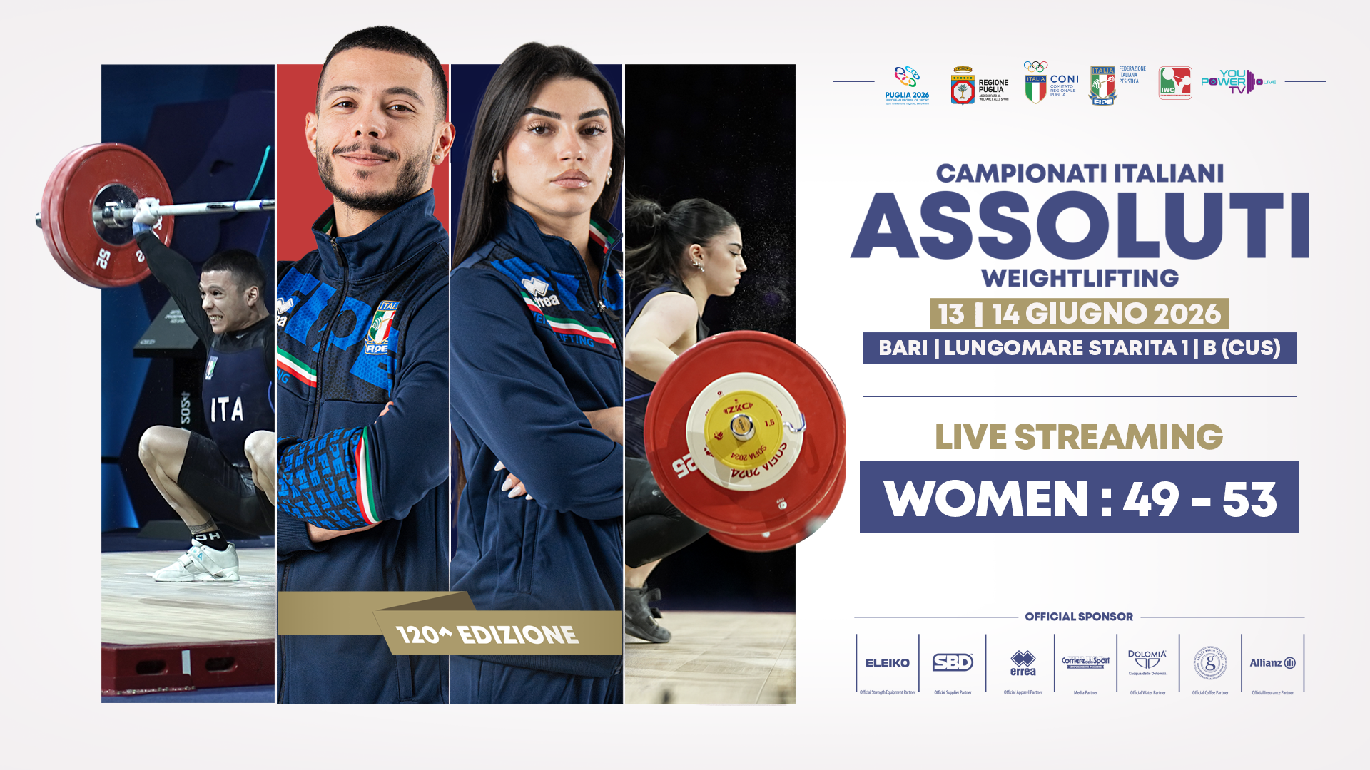 Camp. Ita. Assoluti 2026 – Cat. 49/53 kg F